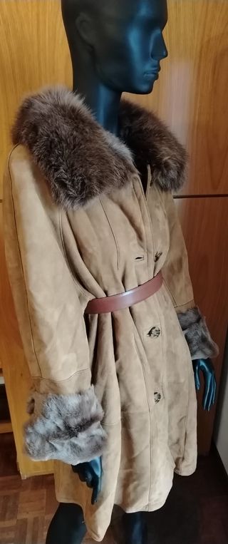 Montone Shearling color Cuoio Donna, L