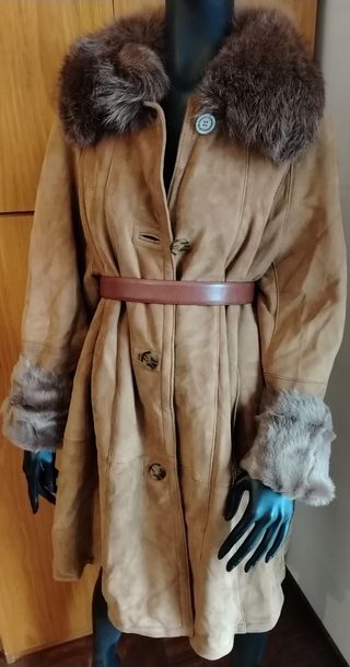 Montone Shearling color Cuoio Donna, L