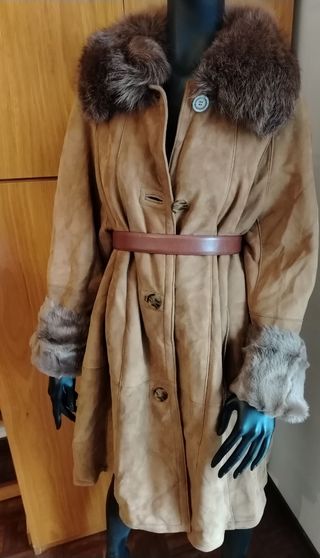 Montone Shearling color Cuoio Donna, L