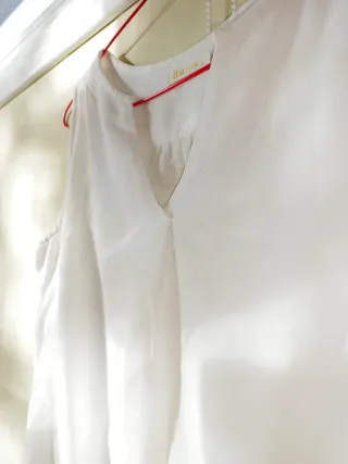 Camisa blanca Unic sin mangas