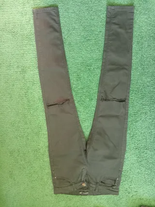 Pantalón vaquero Stradivarius negro Talla S