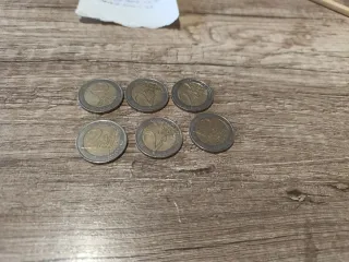 6 Monedas 2€ Francia