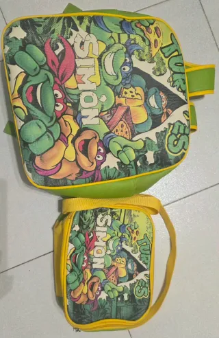 Mochila y fiambrera Tortugas Ninja nombre SIMON