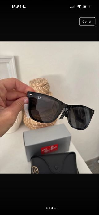 Gafas Ray-Ban Negras Nuevas