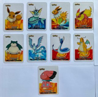 Lote Pokémon Lamincards Edibas 1ª Gen