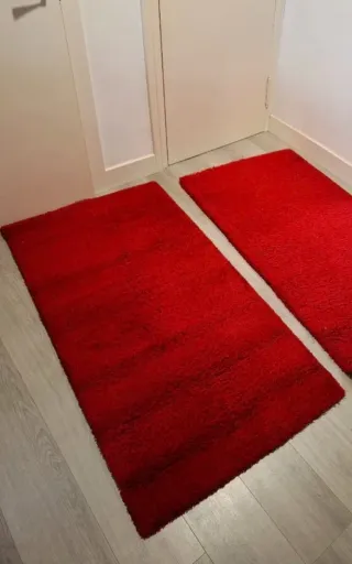 Alfombra Roja Pelo Grueso