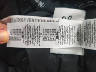 Abrigo de plumas negro