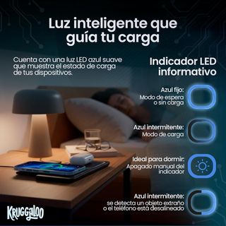 Estación Carga Inalámbrica 3 en 1 - Nueva