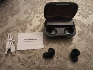 Auriculares Bluetooth Negros Recargables