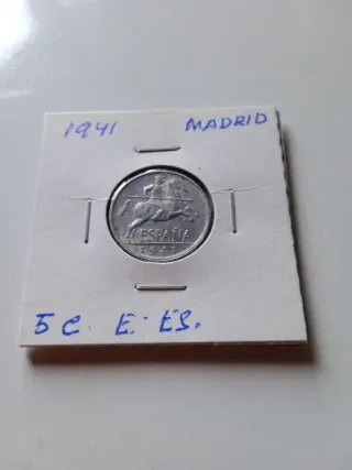 5 centimos 1941 de estado español