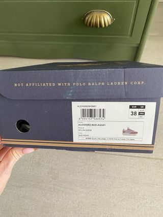 Zapatillas Polo Mujer Rosa y Turquesa