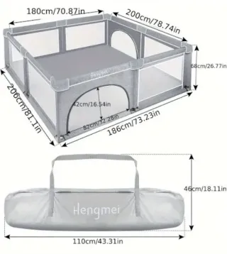 Parque de juegos infantil con malla transpirable