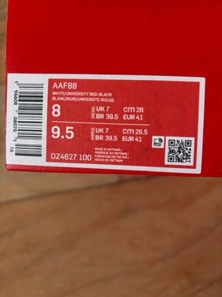 Nike Air Alpha Force 88 Blancas/Rojas-Negras