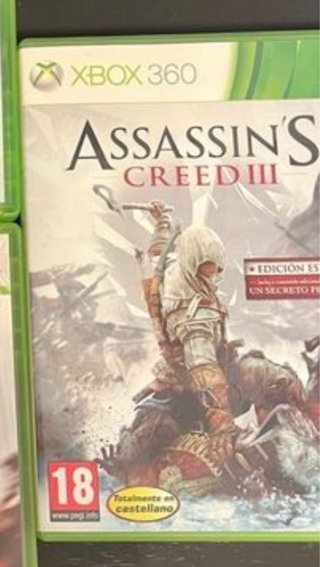 Assassin's Creed 3 con los dos discos y manual
