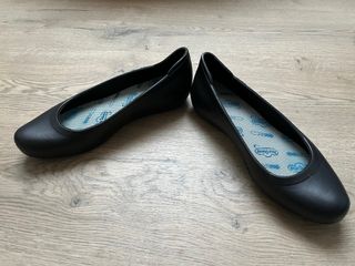 Manoletinas Negras Trabajo Feliz Caminar