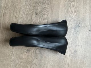 Manoletinas Negras Trabajo Feliz Caminar