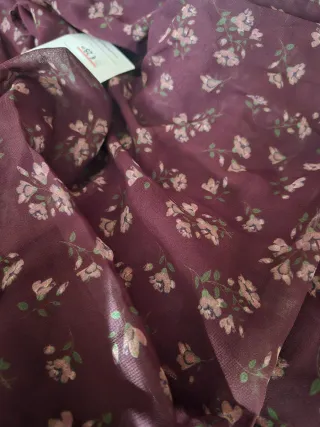 Vestido gasa floral Pull&Bear S