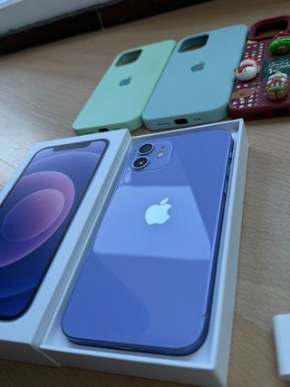 iPhone 12 100% batteria+128gb+accessori