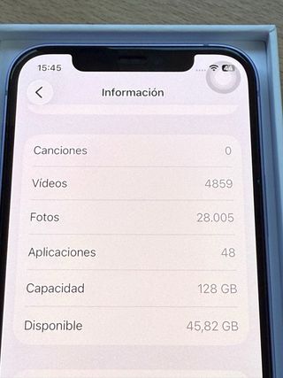 iPhone 12 100% batteria+128gb+accessori