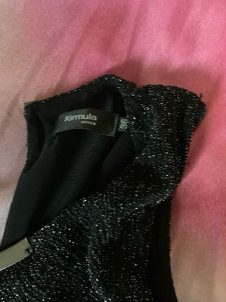 Mono de fiesta negro brillante