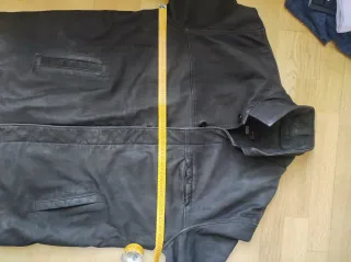 Parka Piel Zara Marrón Talla XL