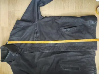 Parka Piel Zara Marrón Talla XL