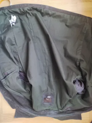 Parka Piel Zara Marrón Talla XL