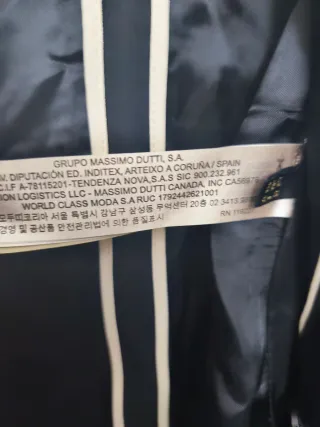 Americana Massimo Dutti Negra