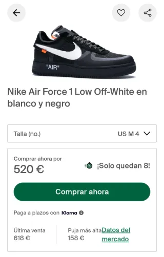 Nike Air Force 1 Low Off-White Nero