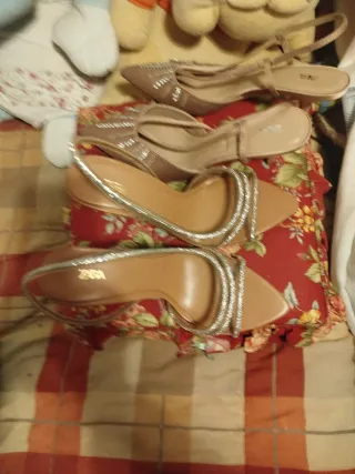 Lote 2 pares sandalias Zara mujer