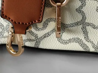 Bolso bandolera Tous beige y marrón