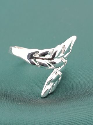 Anillo Plata Ley 925 Hoja Ajustable