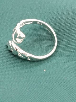 Anillo Plata Ley 925 Hoja Ajustable