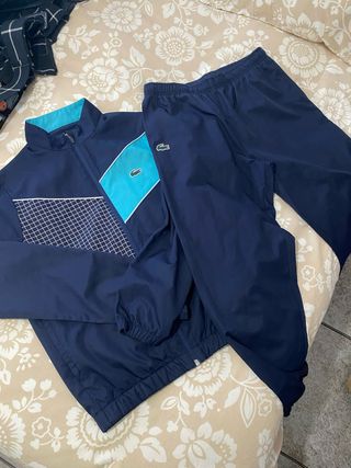 Chándal Lacoste Azul y Turquesa Talla 16 años