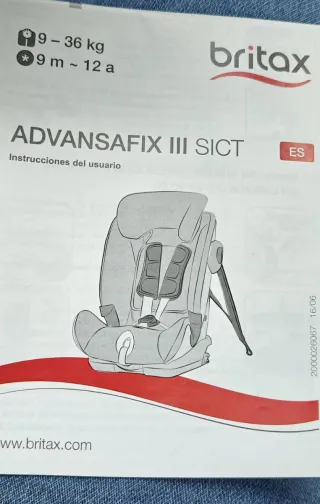 Silla coche Römer Britax Advansafix III SICT