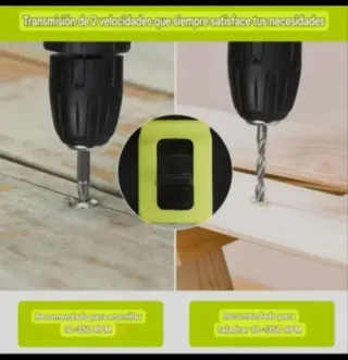 Taladro Atornillador Inalámbrico (2 Baterías)