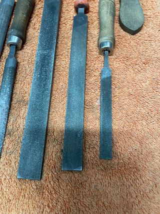 Limas y raspador de carpintero