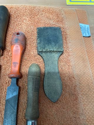 Limas y raspador de carpintero