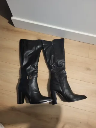Botas altas negras tacón 37/38