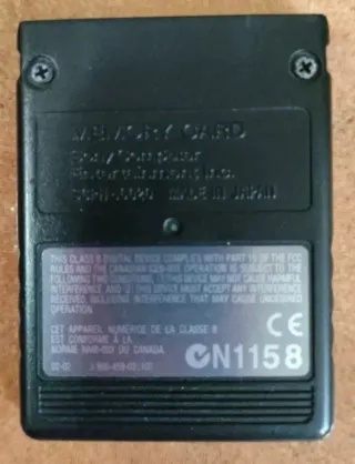 Lote PS2 FAT Original + Memory Card SONY 8MB+Base