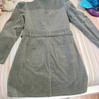 Vestido Fetiche Suances Talla L Verde Oliva