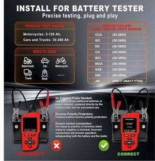 Comprobador de Batería Acclope BT90 PRO
