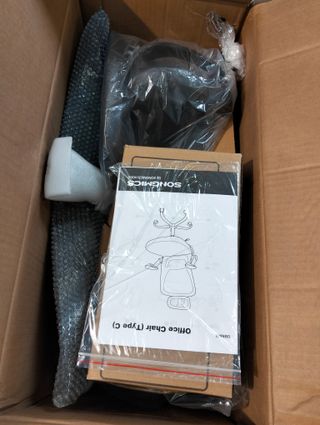 SONGMICS Silla de Oficina, Silla de Escritorio de Malla, Silla Giratoria Ergonómica