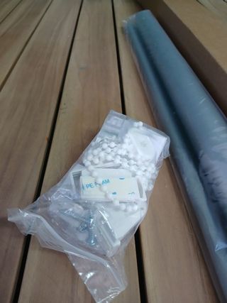 Relaxdays Estor Opaco Térmico, Sin Taladrar 60x165