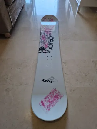Tabla Snowboard Roxy 147cm Camber Blanca y Rosa