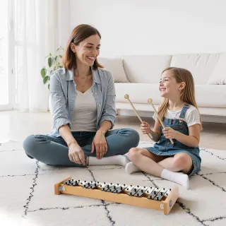 Glockenspiel Diatonico Xilofono 27 Note in Metallo