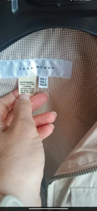 Cazadora trench ZARA