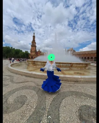 Vestido de flamenca azul
