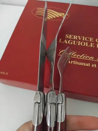 Cubertería Laguiole postre 6 pax