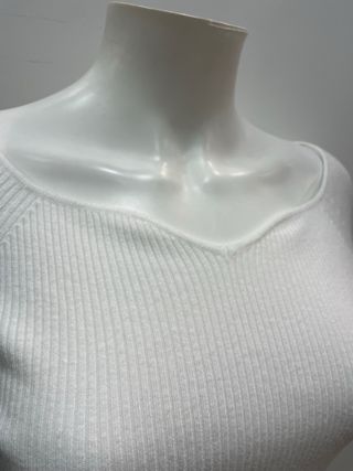 Abito donna bianco con piume